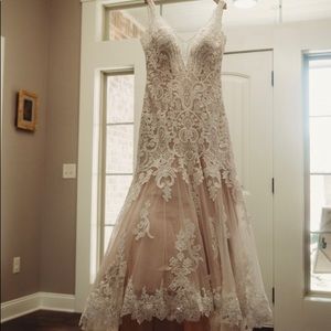 Wedding gown: Champagne and Ivory wedding gown